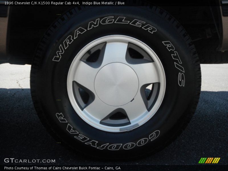 Indigo Blue Metallic / Blue 1996 Chevrolet C/K K1500 Regular Cab 4x4