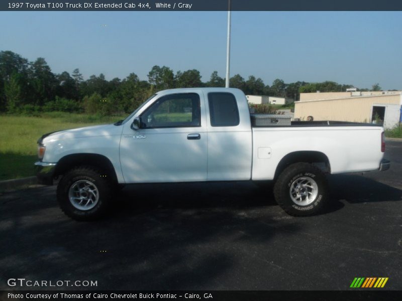 White / Gray 1997 Toyota T100 Truck DX Extended Cab 4x4