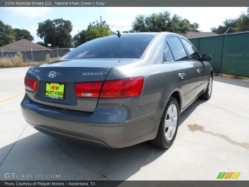 Natural Khaki Green / Gray 2009 Hyundai Sonata GLS