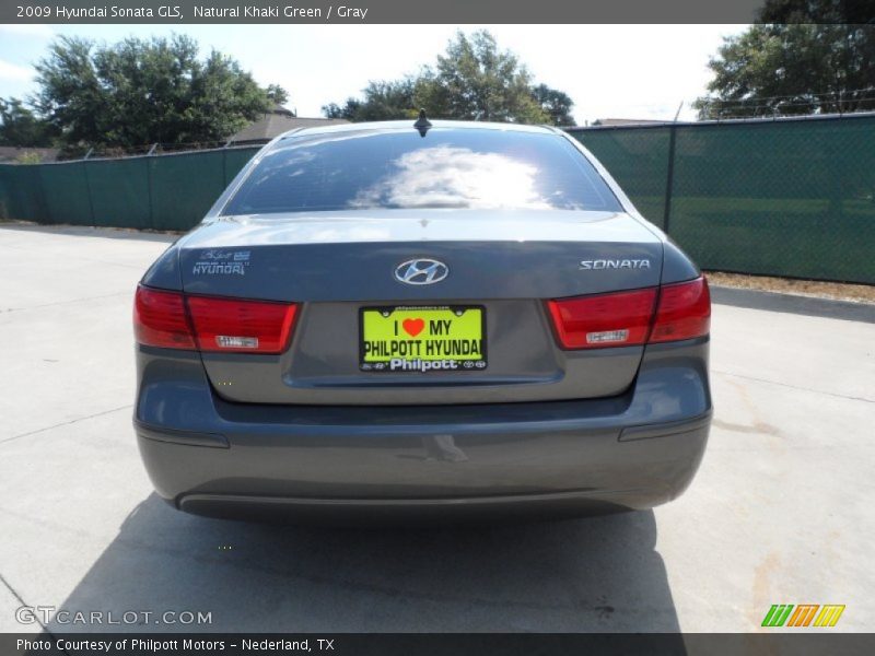Natural Khaki Green / Gray 2009 Hyundai Sonata GLS