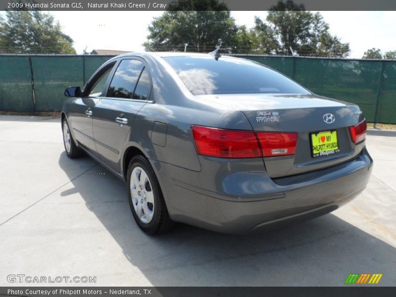 Natural Khaki Green / Gray 2009 Hyundai Sonata GLS