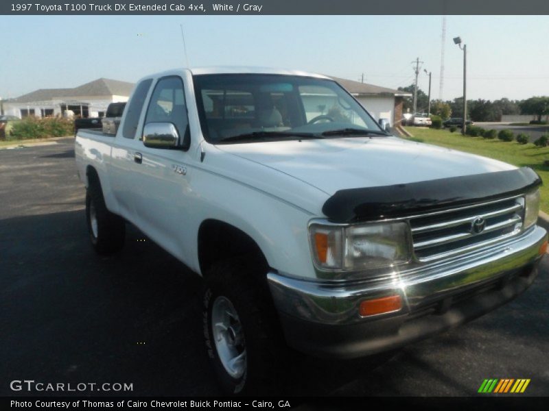 White / Gray 1997 Toyota T100 Truck DX Extended Cab 4x4