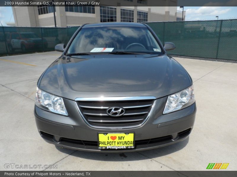 Natural Khaki Green / Gray 2009 Hyundai Sonata GLS