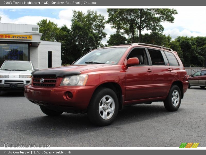 Sundown Red Pearl / Charcoal 2003 Toyota Highlander 4WD