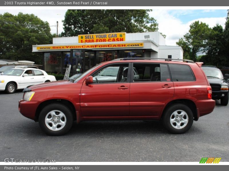 Sundown Red Pearl / Charcoal 2003 Toyota Highlander 4WD