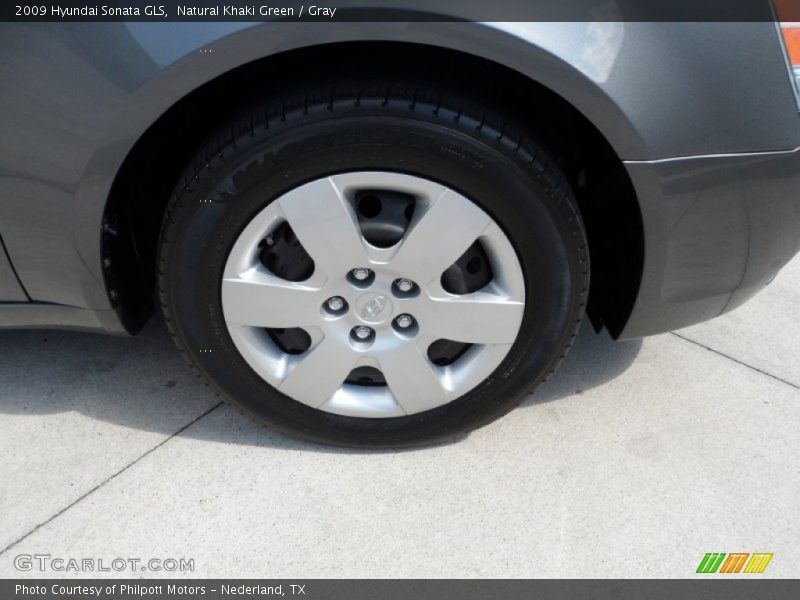 Natural Khaki Green / Gray 2009 Hyundai Sonata GLS