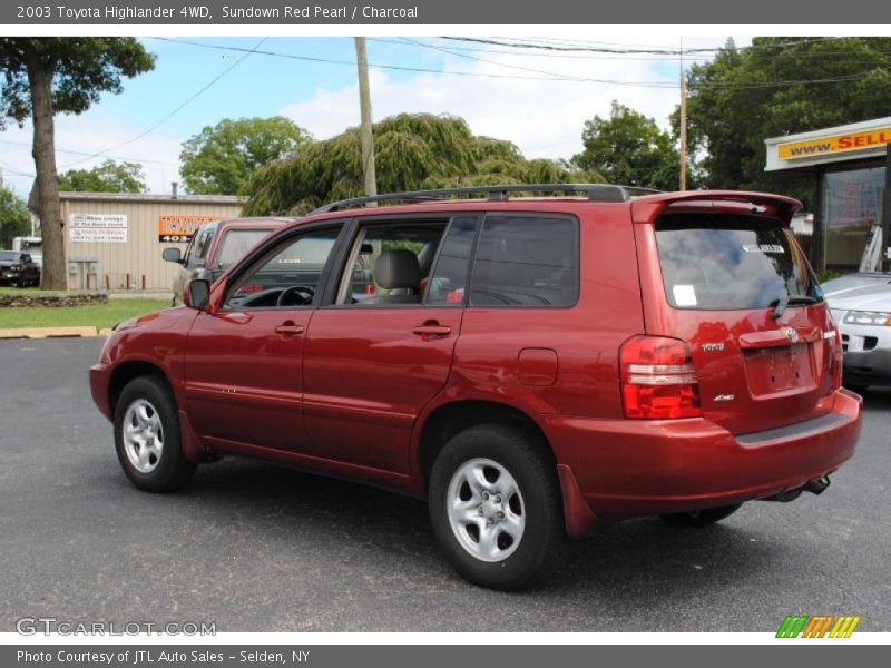 Sundown Red Pearl / Charcoal 2003 Toyota Highlander 4WD