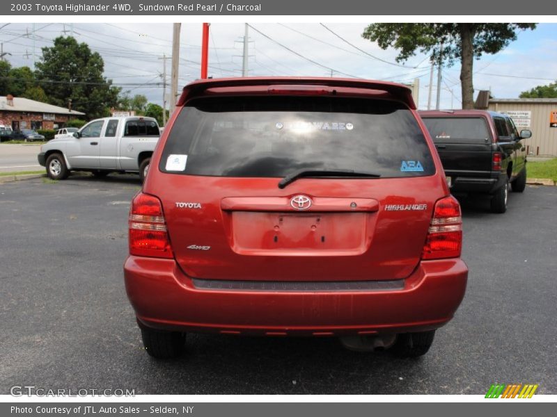 Sundown Red Pearl / Charcoal 2003 Toyota Highlander 4WD