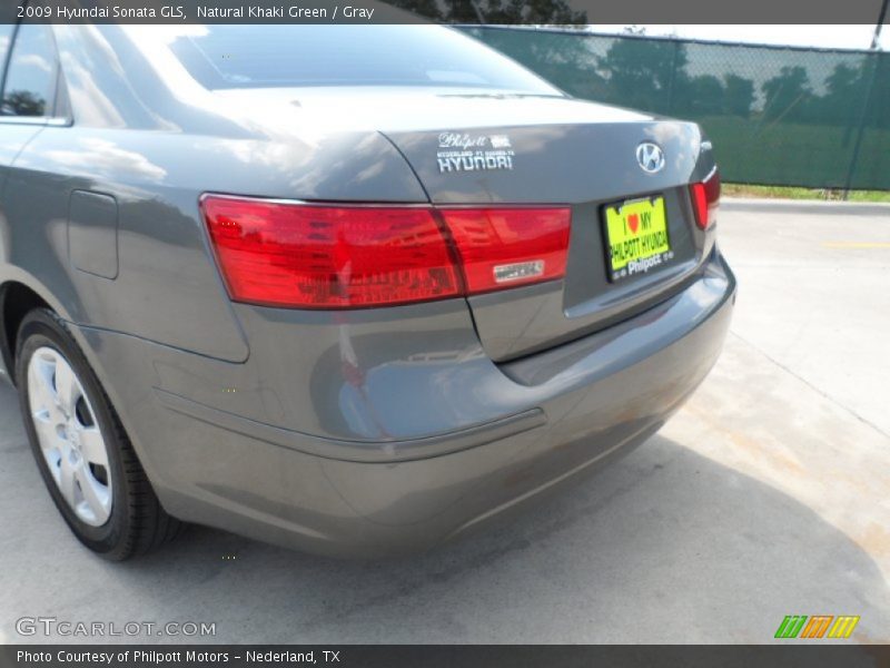Natural Khaki Green / Gray 2009 Hyundai Sonata GLS