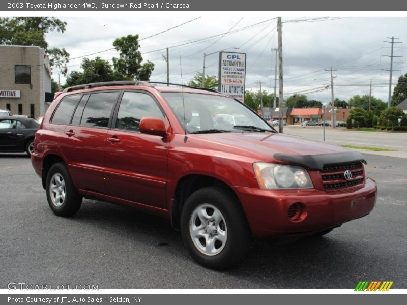 Sundown Red Pearl / Charcoal 2003 Toyota Highlander 4WD