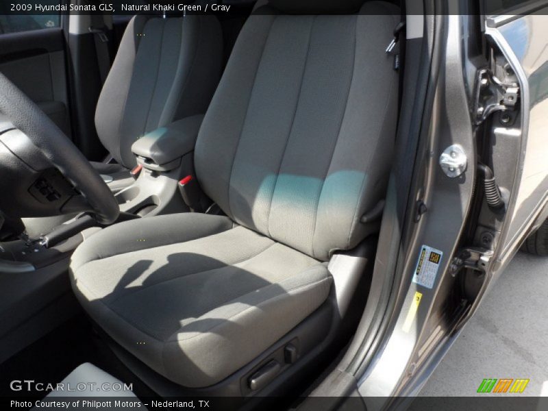 Natural Khaki Green / Gray 2009 Hyundai Sonata GLS