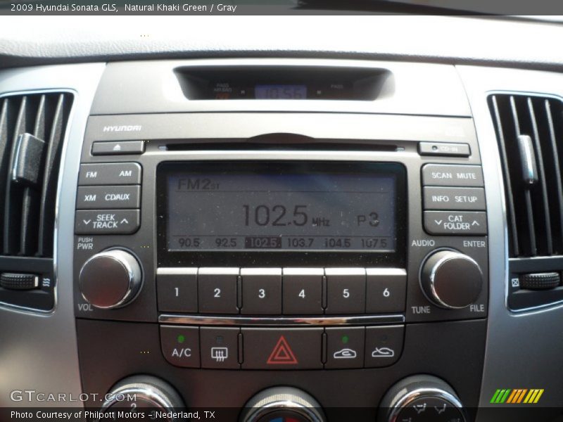 Natural Khaki Green / Gray 2009 Hyundai Sonata GLS