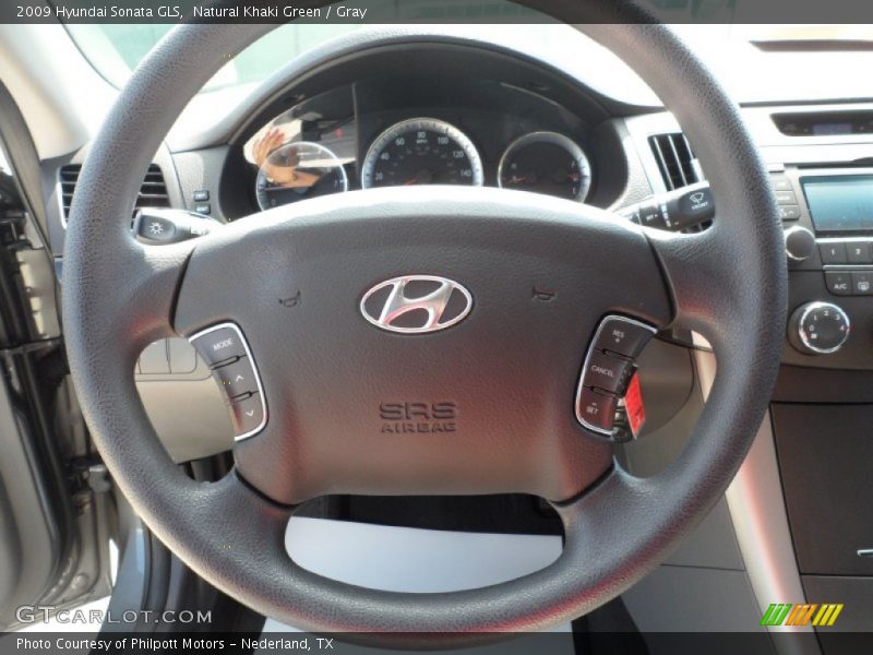 Natural Khaki Green / Gray 2009 Hyundai Sonata GLS