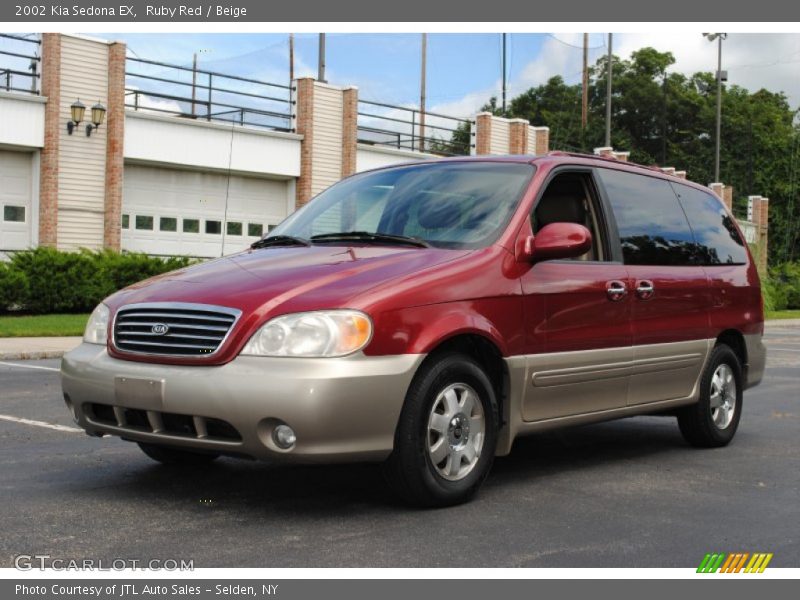 Ruby Red / Beige 2002 Kia Sedona EX
