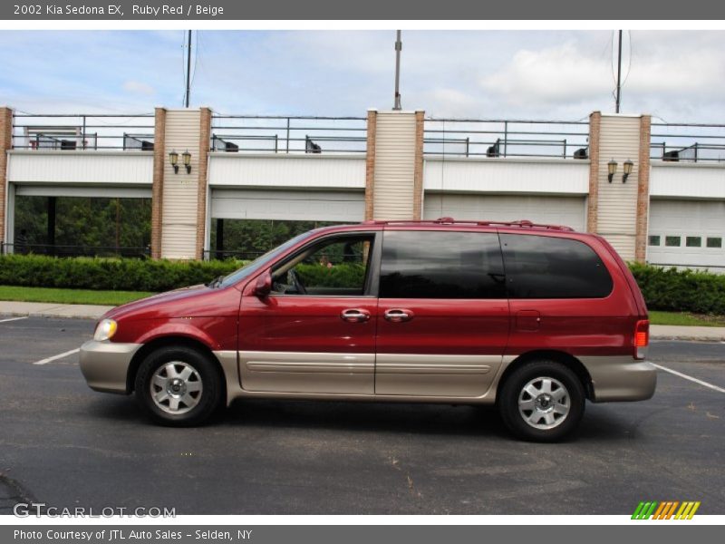 Ruby Red / Beige 2002 Kia Sedona EX