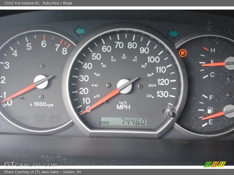 Ruby Red / Beige 2002 Kia Sedona EX