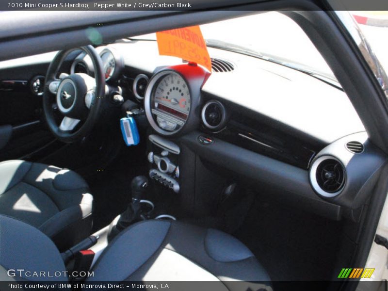 Pepper White / Grey/Carbon Black 2010 Mini Cooper S Hardtop
