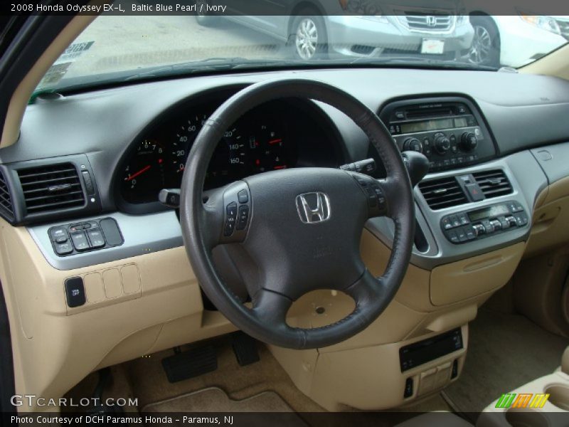 Baltic Blue Pearl / Ivory 2008 Honda Odyssey EX-L