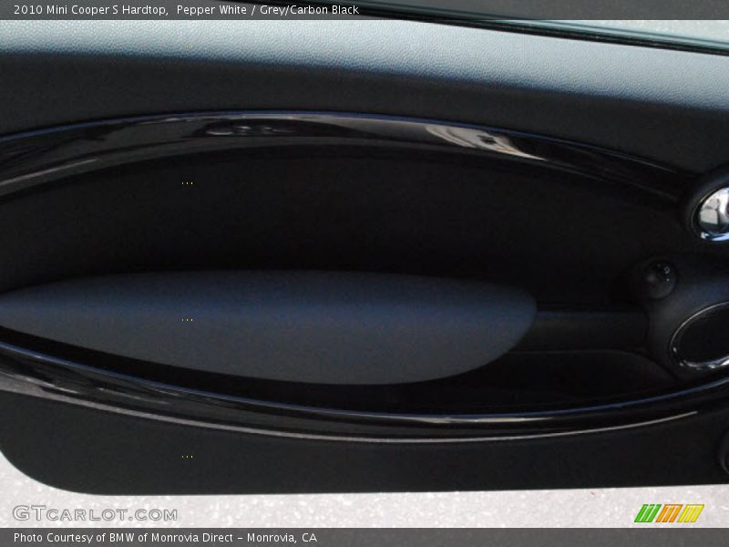 Pepper White / Grey/Carbon Black 2010 Mini Cooper S Hardtop