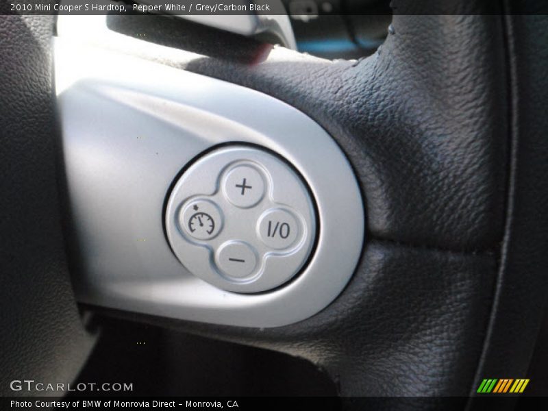 Pepper White / Grey/Carbon Black 2010 Mini Cooper S Hardtop