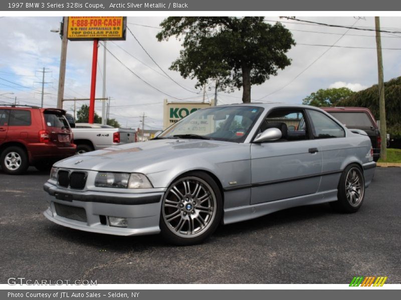 Arctic Silver Metallic / Black 1997 BMW 3 Series 328is Coupe