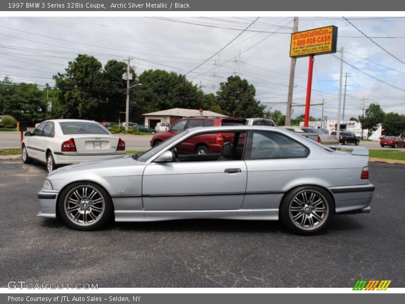 Arctic Silver Metallic / Black 1997 BMW 3 Series 328is Coupe