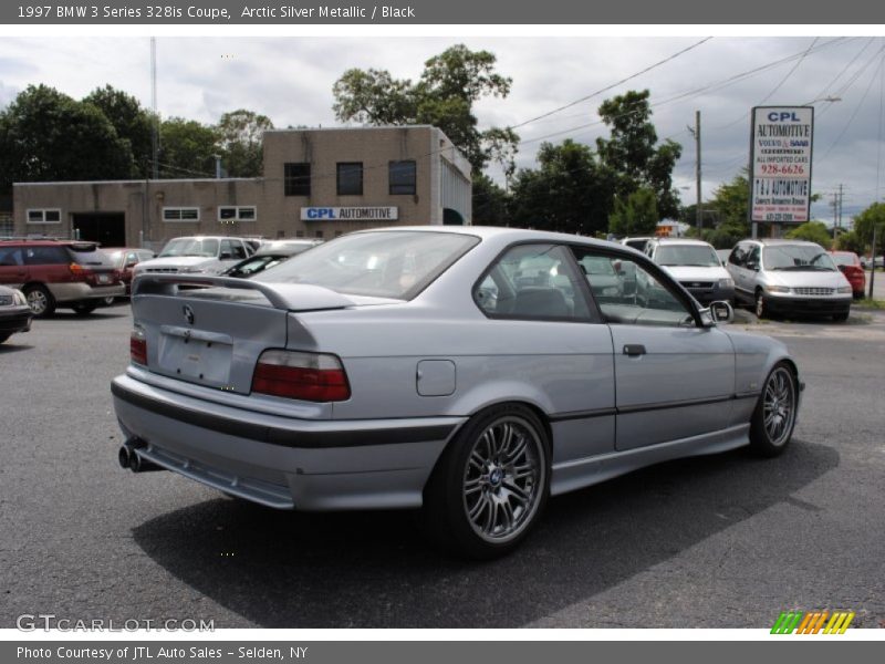 Arctic Silver Metallic / Black 1997 BMW 3 Series 328is Coupe