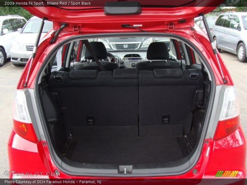 Milano Red / Sport Black 2009 Honda Fit Sport