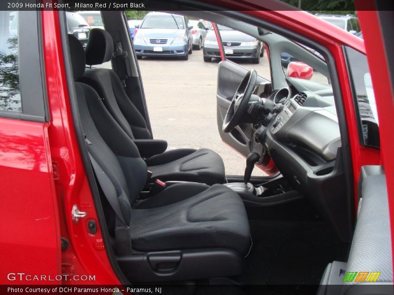 Milano Red / Sport Black 2009 Honda Fit Sport