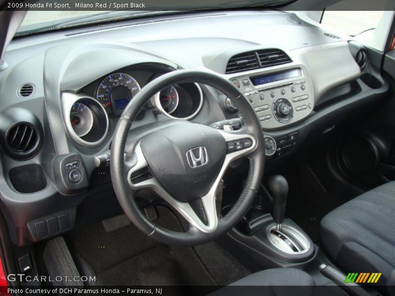 Milano Red / Sport Black 2009 Honda Fit Sport