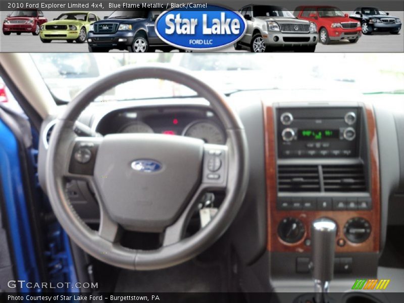 Blue Flame Metallic / Black/Camel 2010 Ford Explorer Limited 4x4