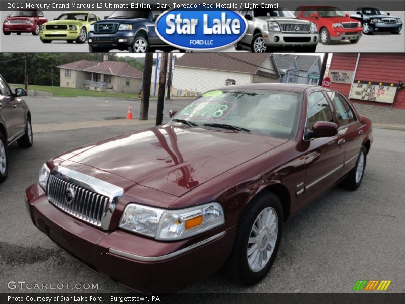 Dark Toreador Red Metallic / Light Camel 2011 Mercury Grand Marquis LS Ultimate Edition