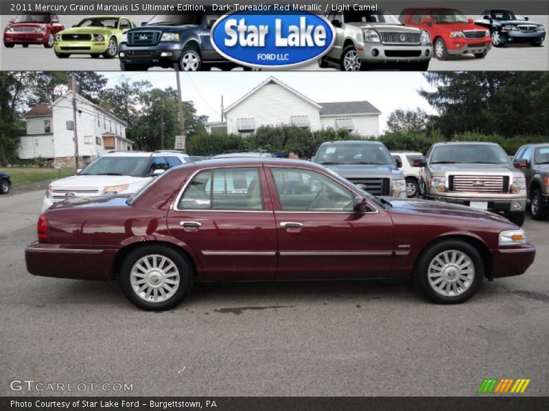 Dark Toreador Red Metallic / Light Camel 2011 Mercury Grand Marquis LS Ultimate Edition
