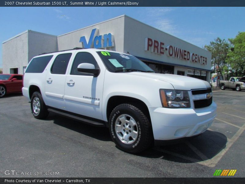 Summit White / Light Cashmere/Ebony 2007 Chevrolet Suburban 1500 LT