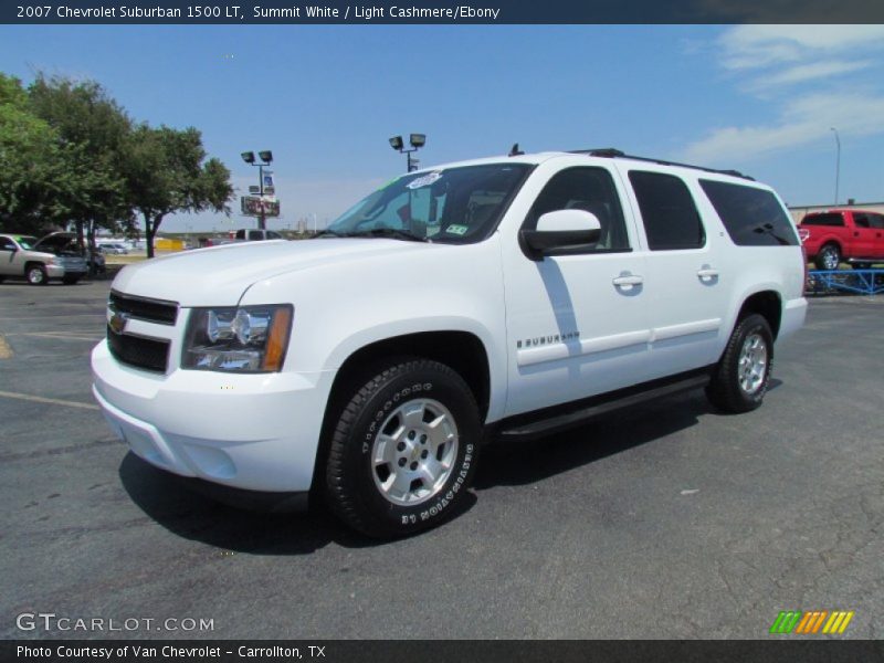 Summit White / Light Cashmere/Ebony 2007 Chevrolet Suburban 1500 LT