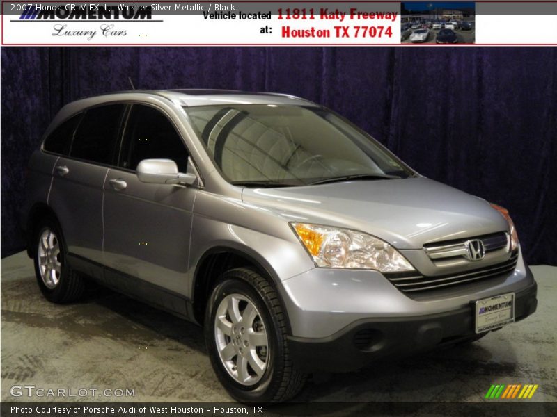 Whistler Silver Metallic / Black 2007 Honda CR-V EX-L
