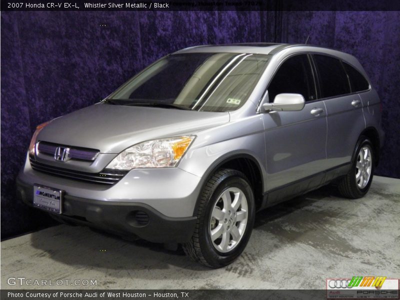 Whistler Silver Metallic / Black 2007 Honda CR-V EX-L