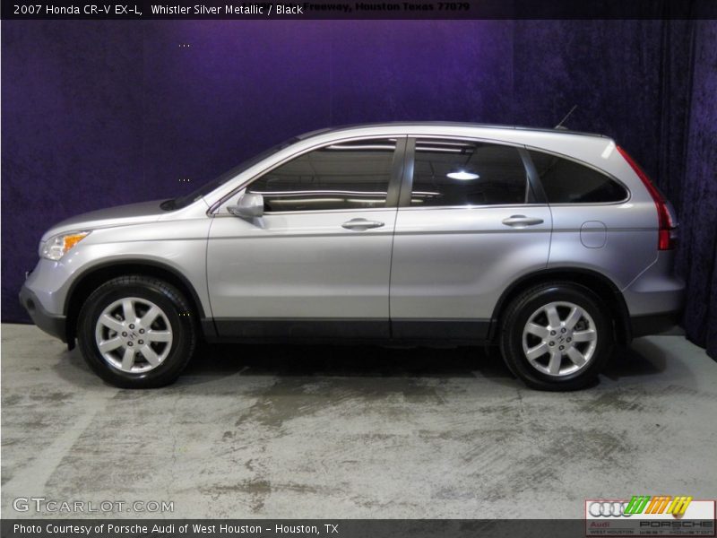 Whistler Silver Metallic / Black 2007 Honda CR-V EX-L