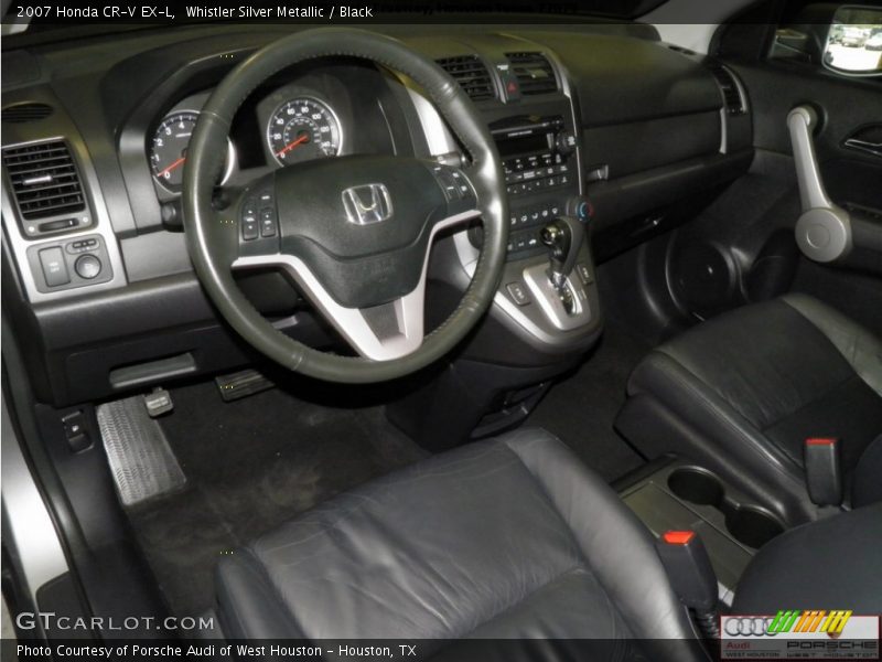 Whistler Silver Metallic / Black 2007 Honda CR-V EX-L