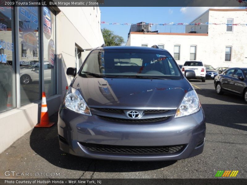 Blue Mirage Metallic / Stone 2009 Toyota Sienna LE