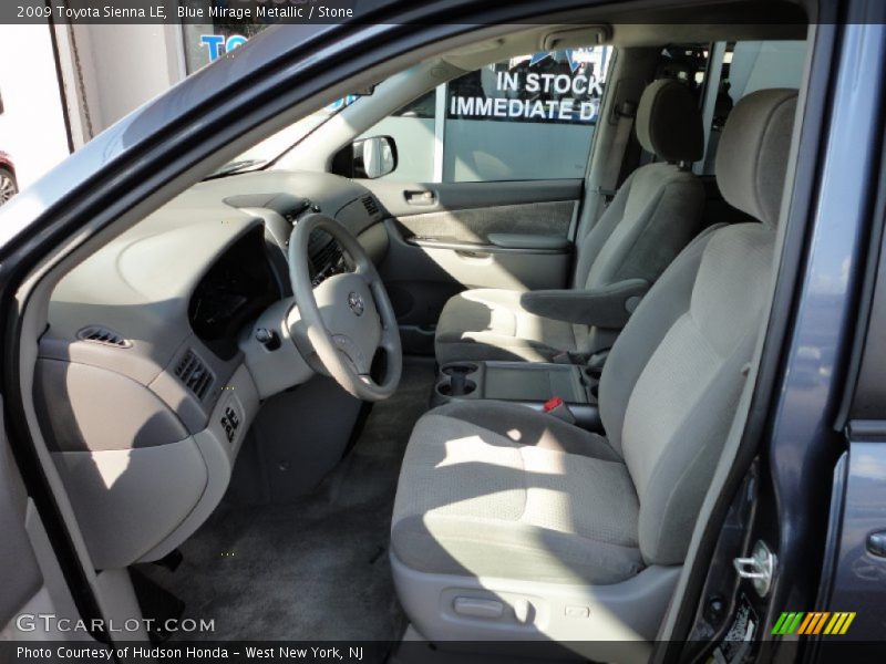 Blue Mirage Metallic / Stone 2009 Toyota Sienna LE