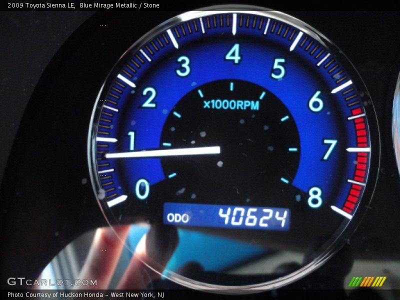 Blue Mirage Metallic / Stone 2009 Toyota Sienna LE