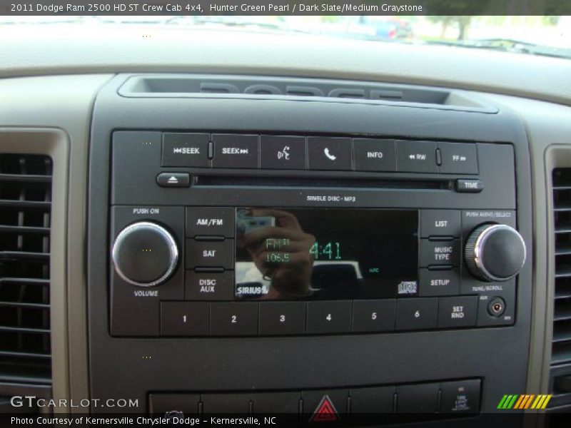 Hunter Green Pearl / Dark Slate/Medium Graystone 2011 Dodge Ram 2500 HD ST Crew Cab 4x4