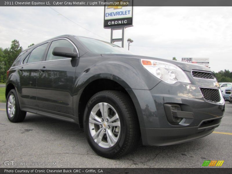 Cyber Gray Metallic / Light Titanium/Jet Black 2011 Chevrolet Equinox LS