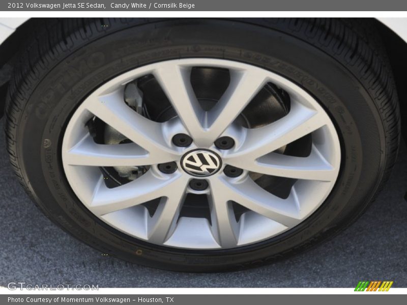 Candy White / Cornsilk Beige 2012 Volkswagen Jetta SE Sedan