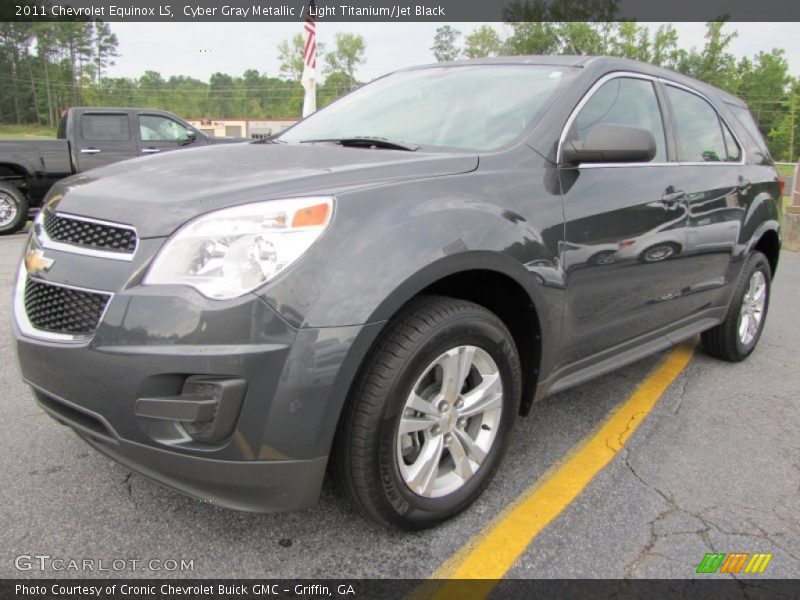 Cyber Gray Metallic / Light Titanium/Jet Black 2011 Chevrolet Equinox LS