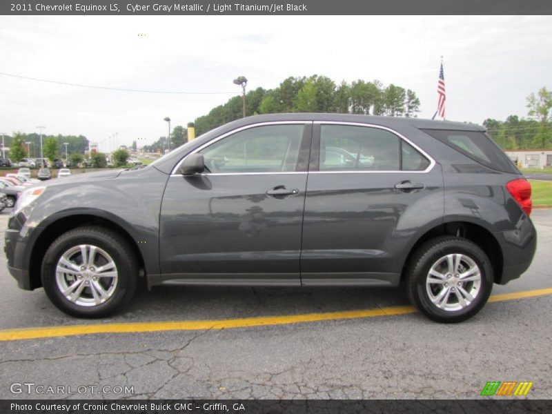 Cyber Gray Metallic / Light Titanium/Jet Black 2011 Chevrolet Equinox LS