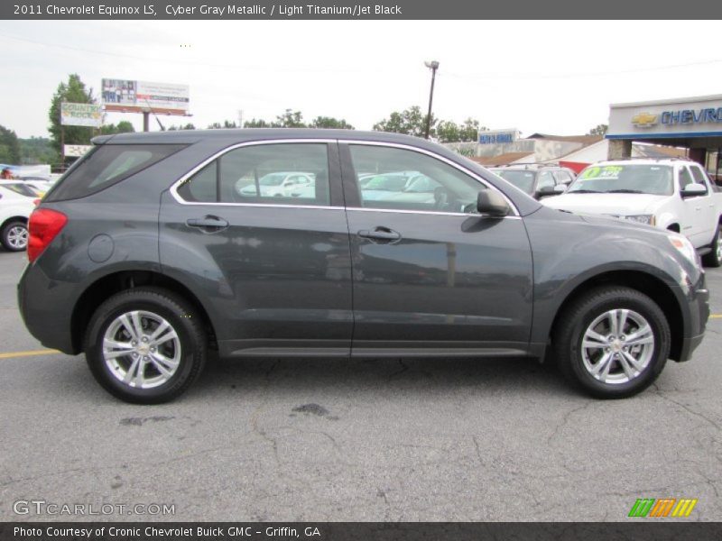 Cyber Gray Metallic / Light Titanium/Jet Black 2011 Chevrolet Equinox LS