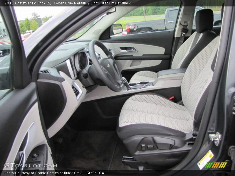 Cyber Gray Metallic / Light Titanium/Jet Black 2011 Chevrolet Equinox LS
