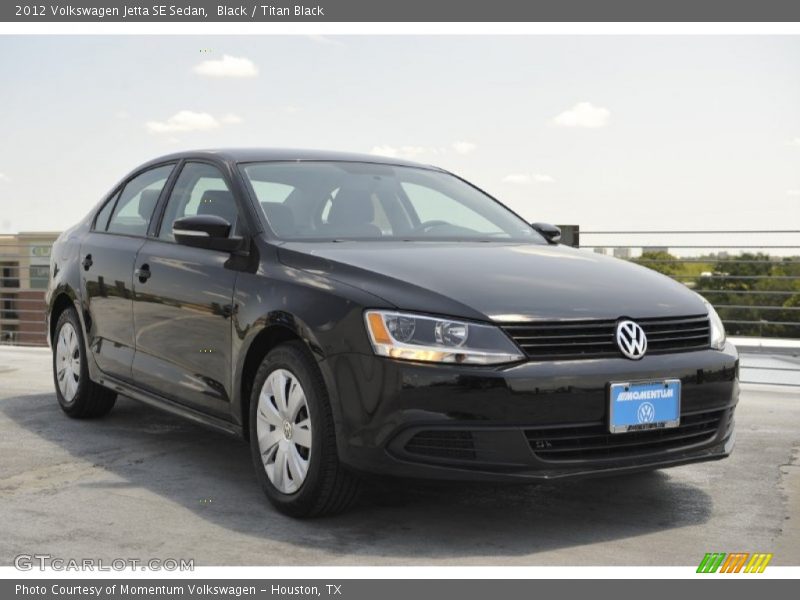 Black / Titan Black 2012 Volkswagen Jetta SE Sedan